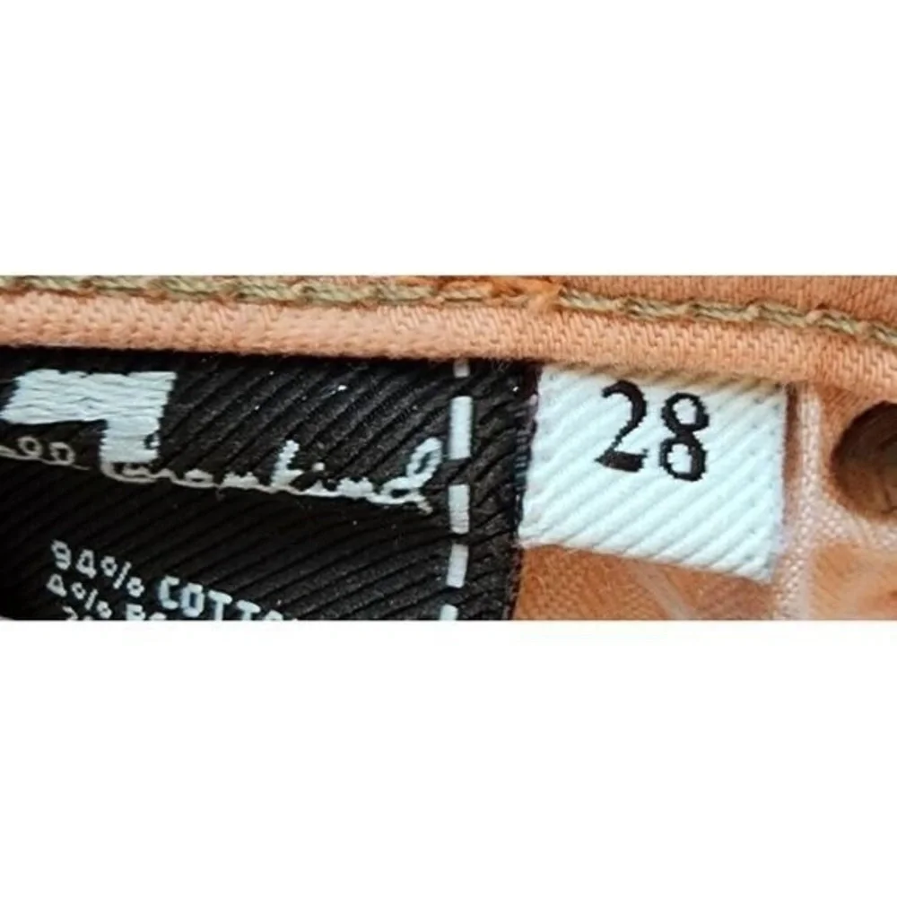 7 For All Mankind Peach Skinny Jeans Stretch‎ Denim Pants Women's Size 28